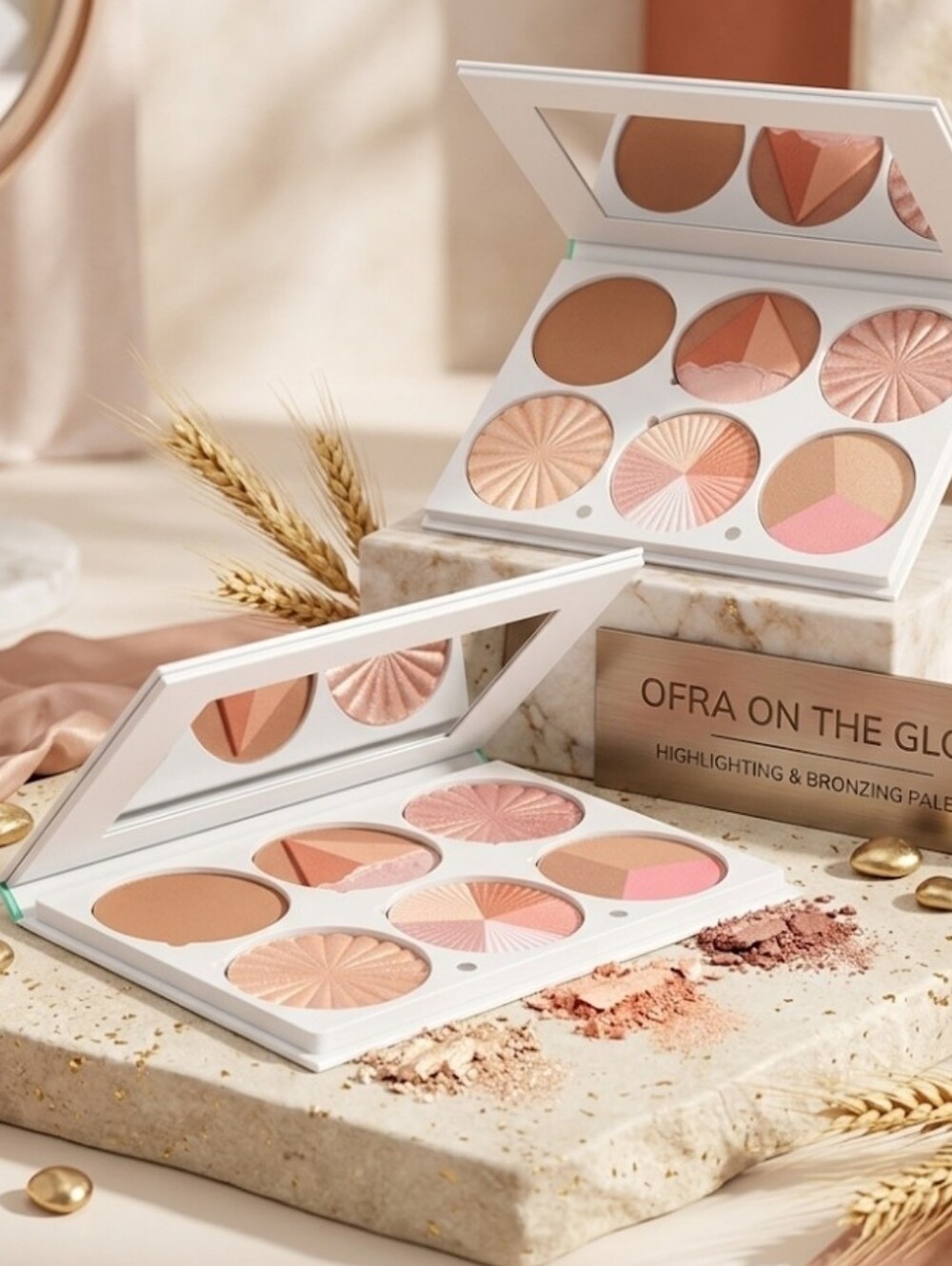 OFRA Pro Palette On The Glow Highlighting & Bronzing Palette NEW
